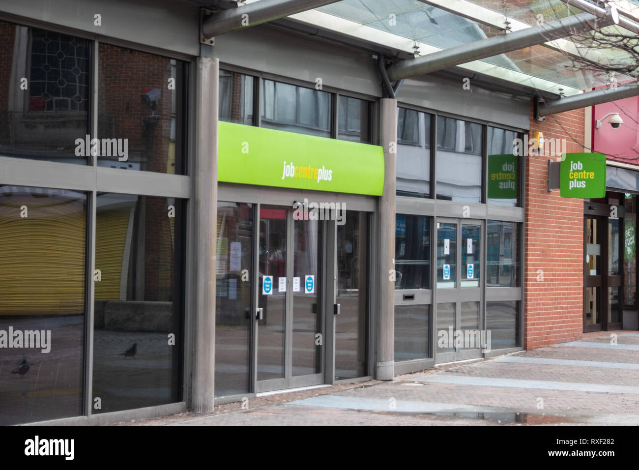 Le Jobcentre Plus Shop/ Banque D'Images