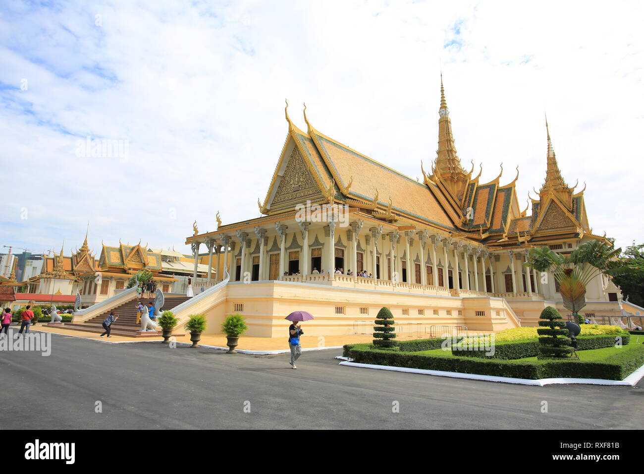 Palais royal à Phnom Penh Banque D'Images
