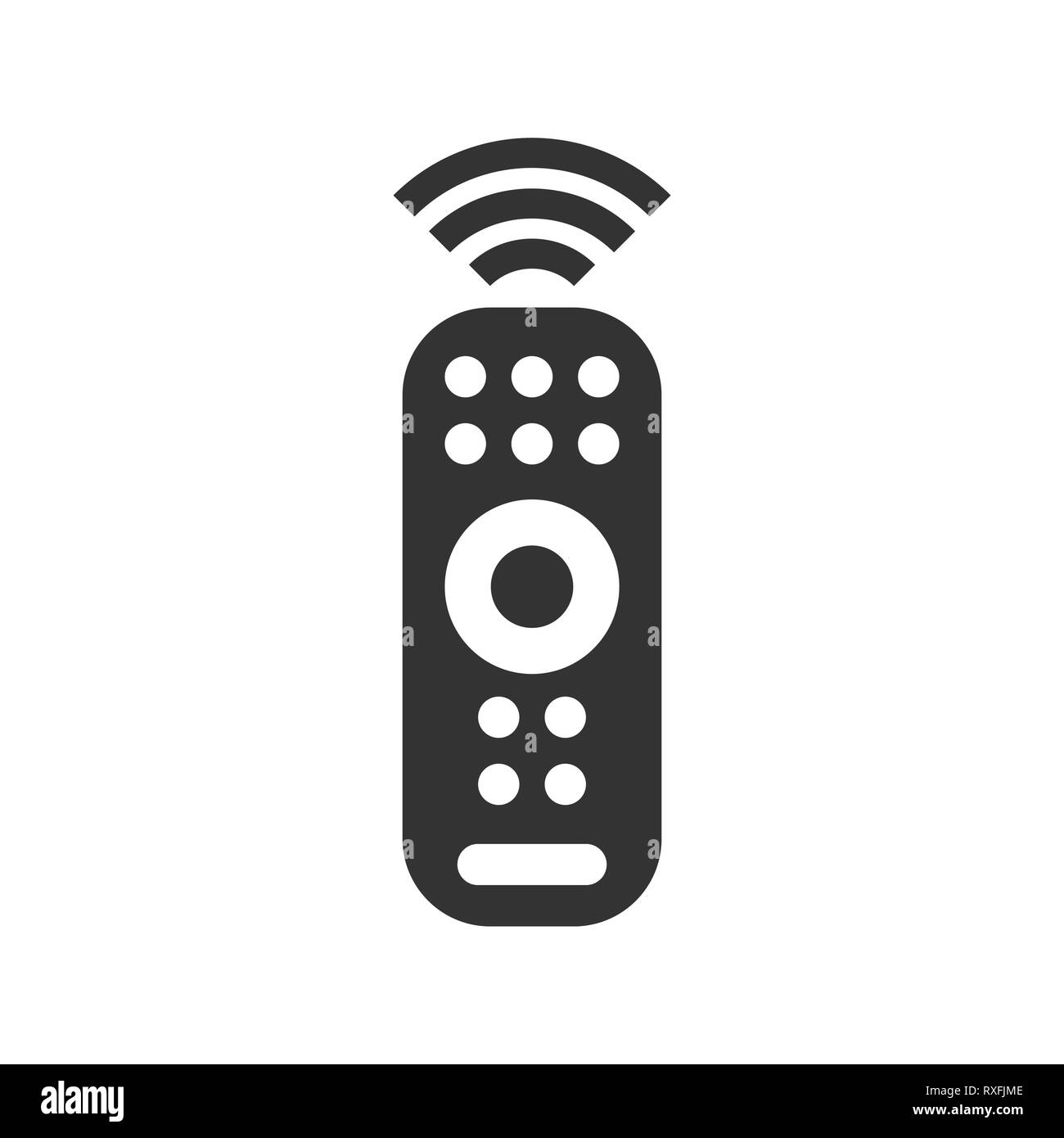 Icône de la télécommande Banque d'images noir et blanc - Alamy