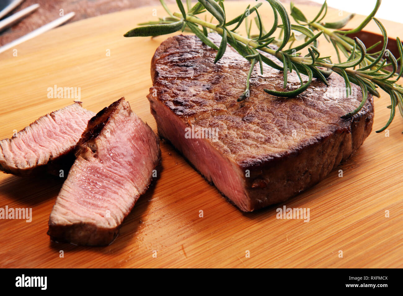 Steak Barbecue. Premier Black Angus Steak viande filet mignon de filet  Photo Stock - Alamy