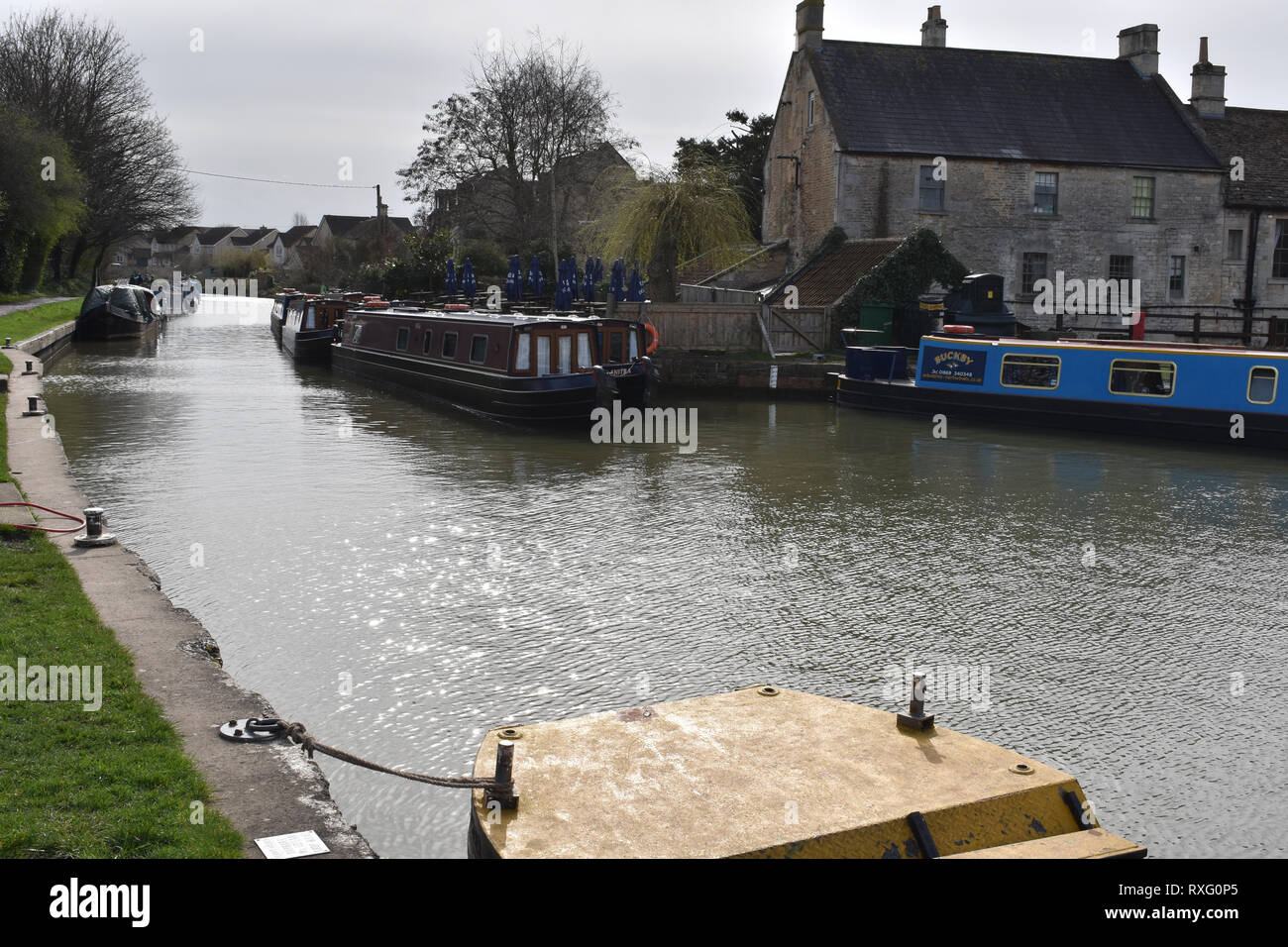 Le canal Kennet et Avon, Bradford on Avon Banque D'Images