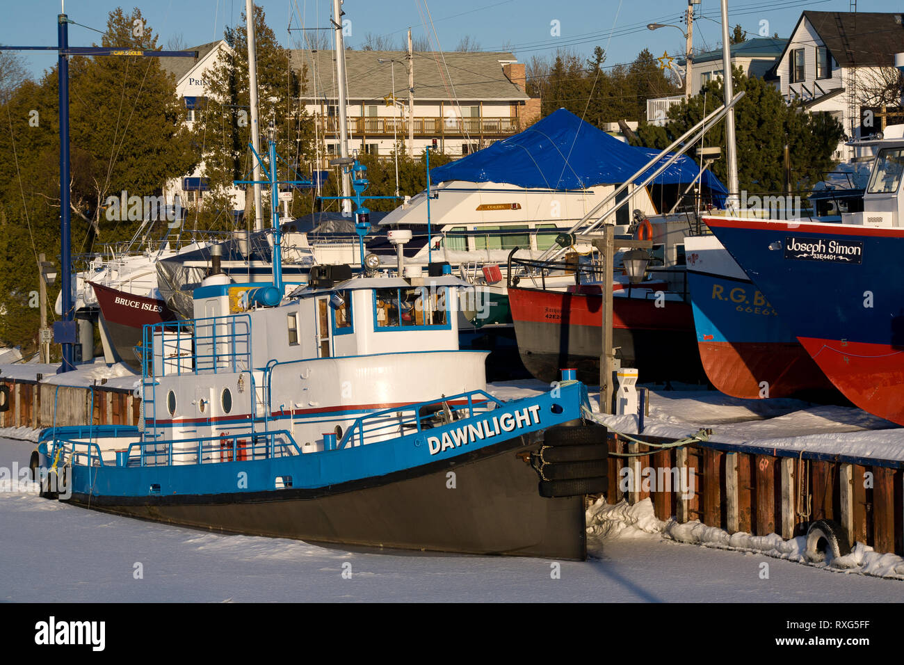 Tobermory, le comté de Bruce, en Ontario, Canada Banque D'Images