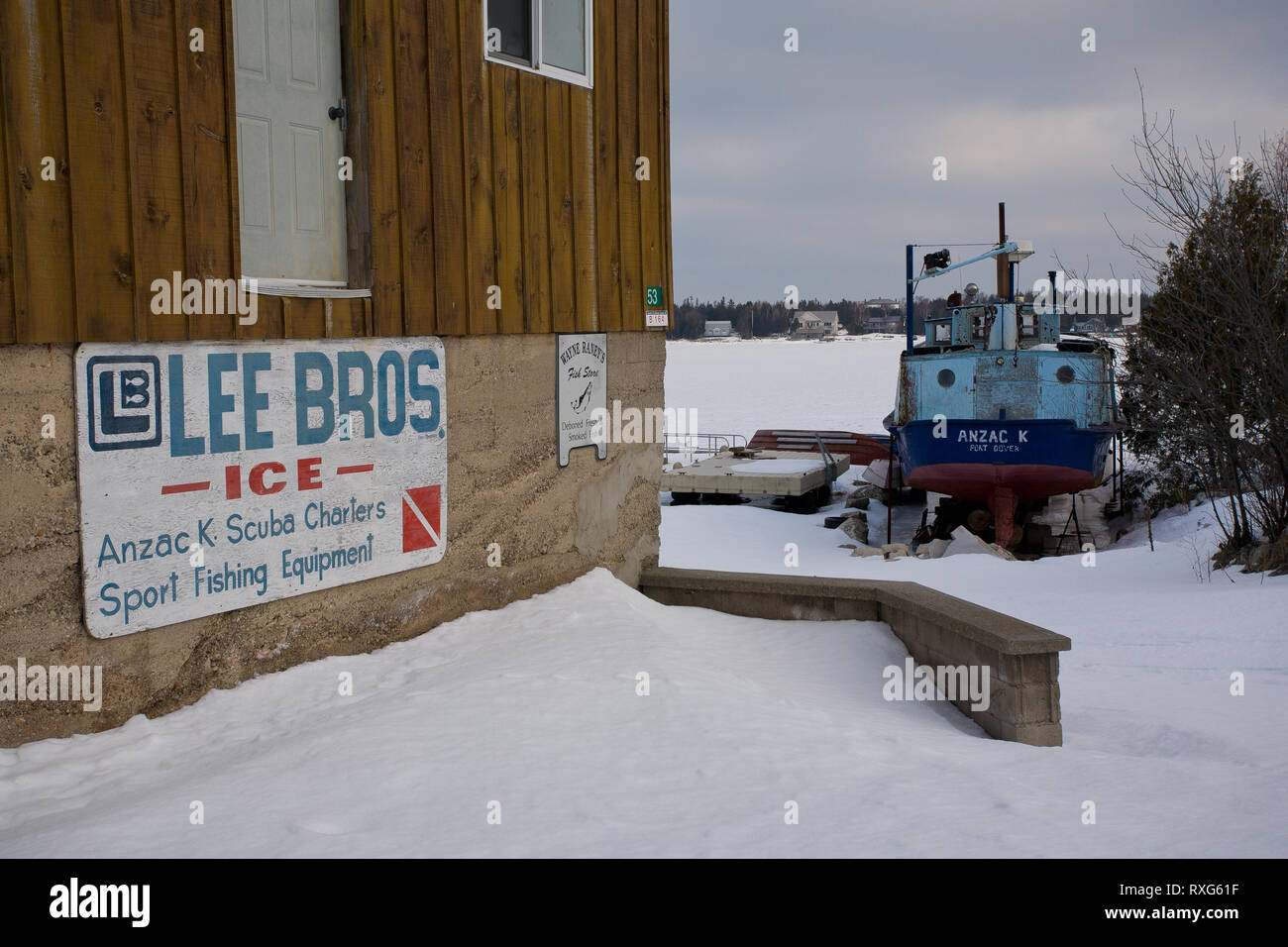 Tobermory, le comté de Bruce, en Ontario, Canada Banque D'Images