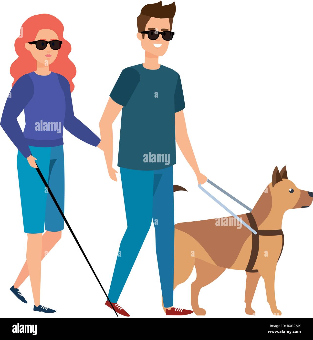 Vector Illustration Sick Cartoon Dog Photos Vector