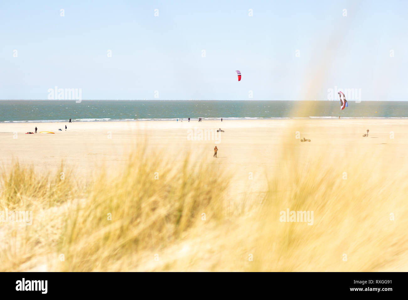 La plage de sable de dune Banque D'Images