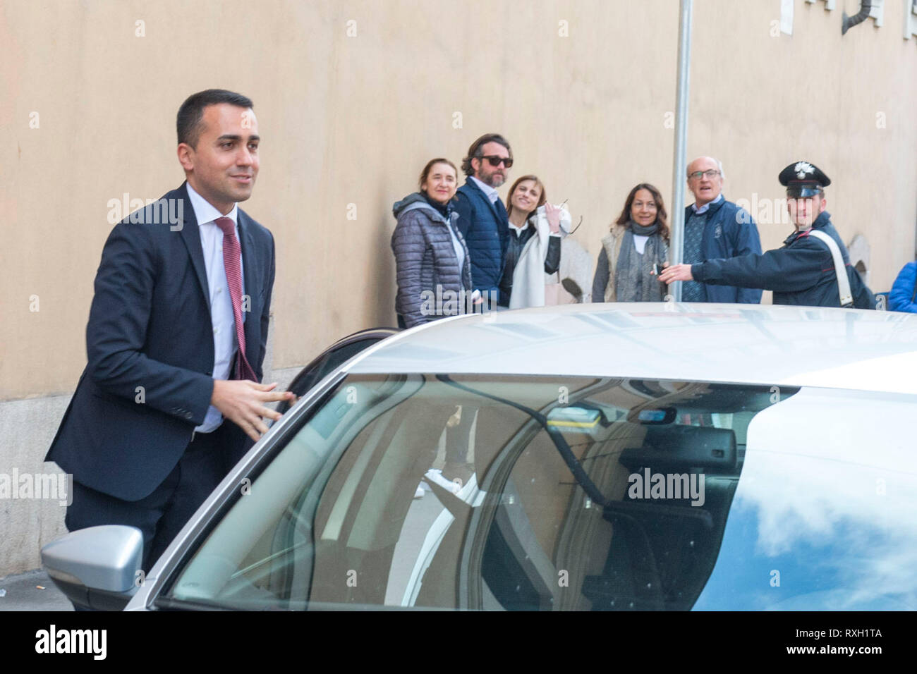 Foto Carlo Cozzoli - LaPresse 10-03-19 Milano ( Italia ) politica Luigi Di Maio une Rousseaunella Villaggio foto : l'itervento del vicepremier Luigi Di Maio Banque D'Images