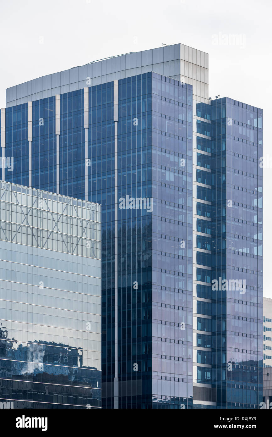Détail de bâtiments dans le centre-ville de Chicago Banque D'Images