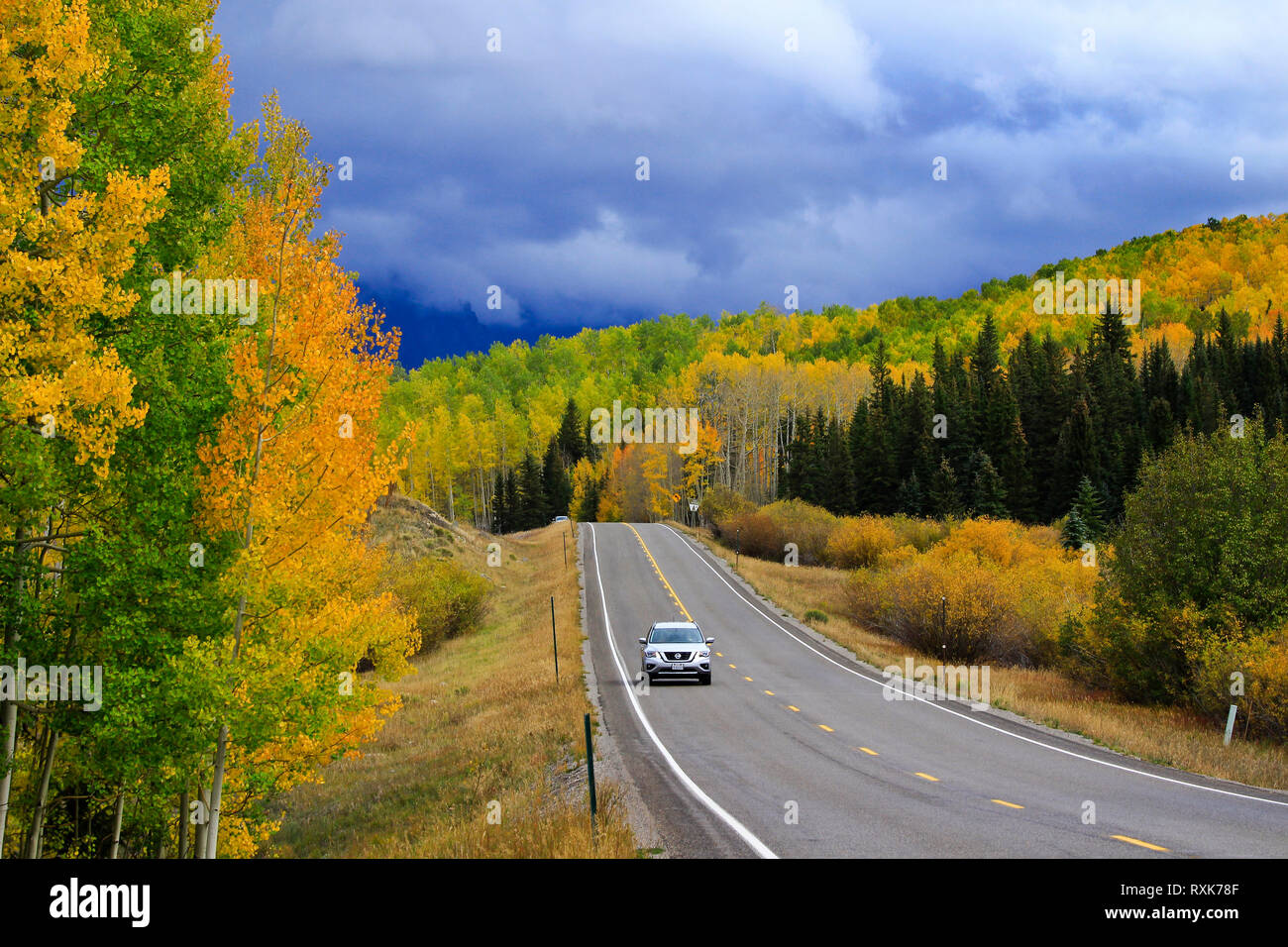 Montagnes de San Juan à l'automne, Colorado, USA Banque D'Images