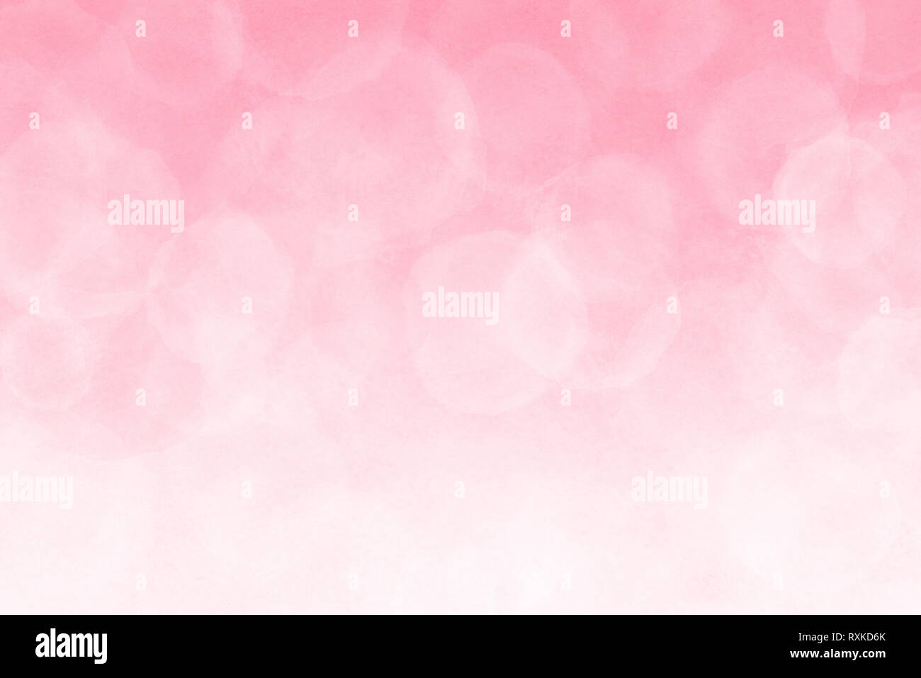 Printemps rose blanc ou fond abstrait peinture aquarelle Banque D'Images