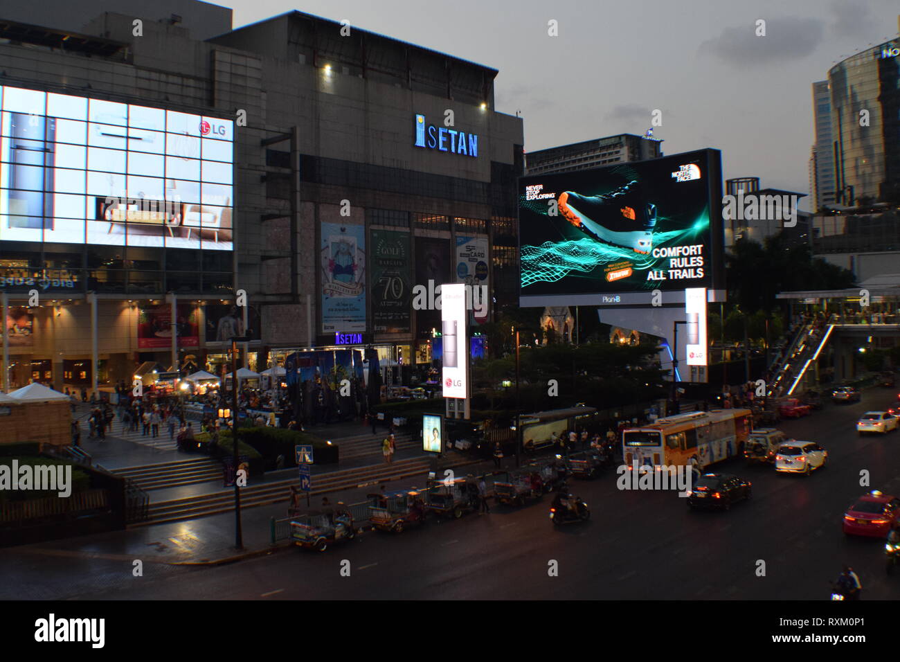 Soirée à Bangkok Banque D'Images