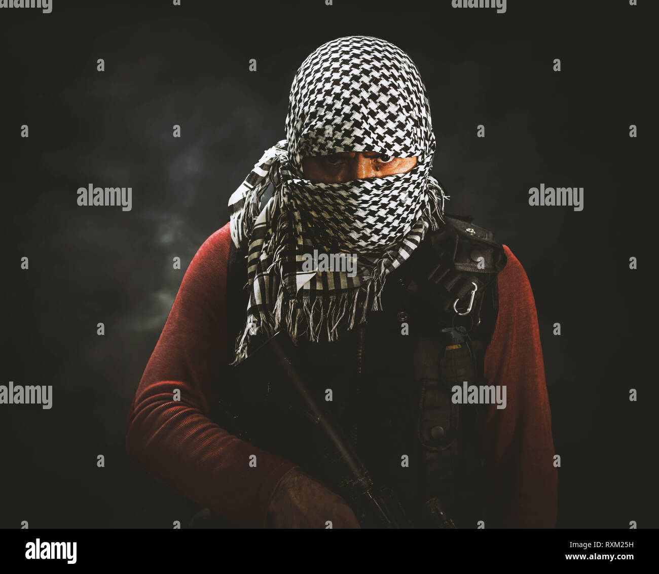 Concept de guérilla terroriste militant rebelle Banque D'Images