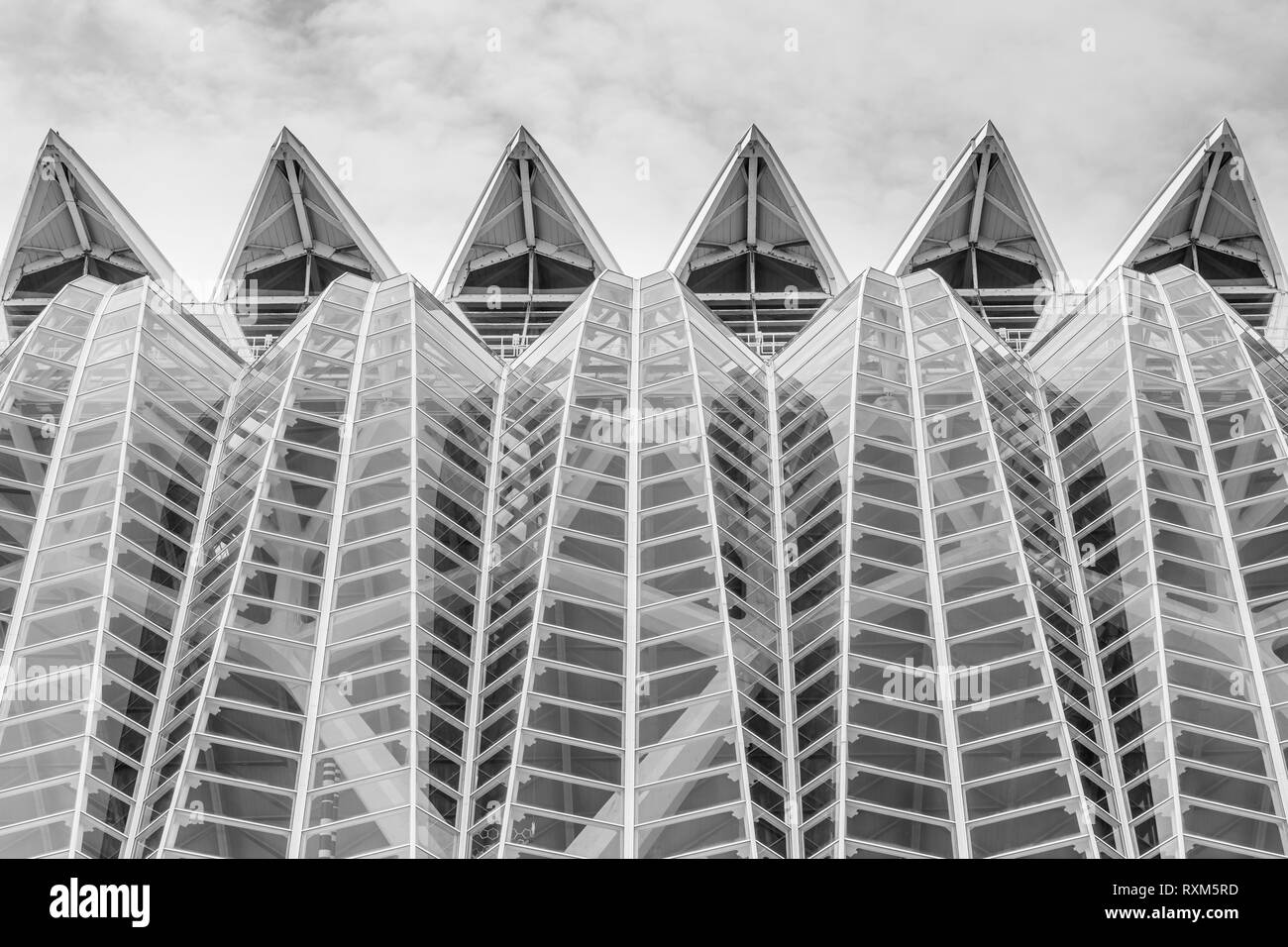 Science Museum de la ville des arts et des sciences de Valence, Espagne Banque D'Images