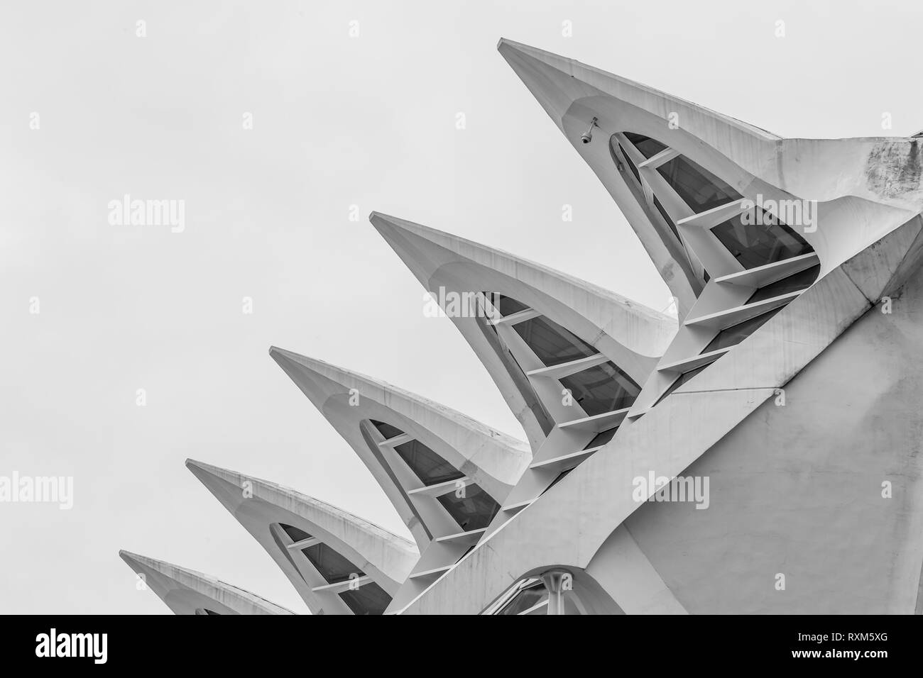 Science Museum de la ville des arts et des sciences de Valence, Espagne Banque D'Images