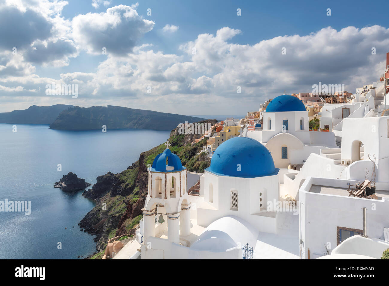 L'île grecque de Santorin Banque D'Images