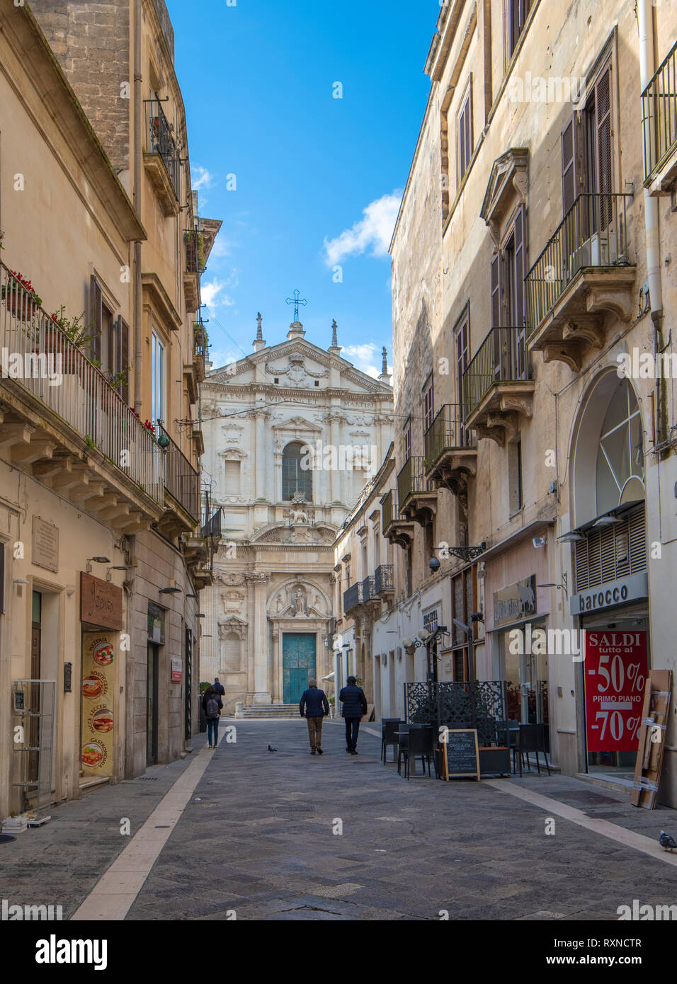 Lecce church Banque de photographies et d'images à haute résolution - Alamy
