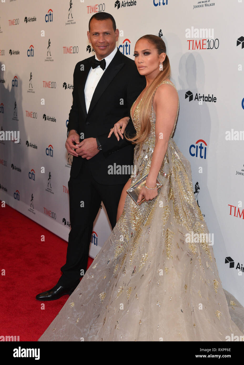 Alex Rodriguez et Jennifer Lopez assister à la fois au Gala 2018 100 Jazz at Lincoln Center le 24 avril 2018 à New York. Banque D'Images