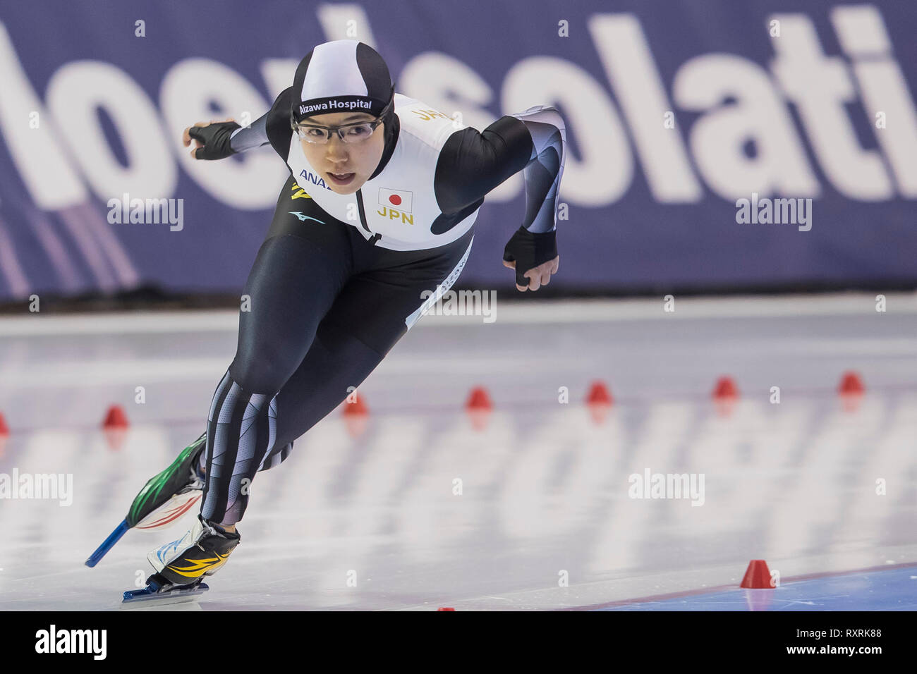 SALT LAKE CITY, Utah Olympic Oval, 09-03-2019 La saison 2018 / 2019 , ISU Patinage , Worldcup finale. 500m mesdames,Nao Kodaira lors de finales de la Coupe du monde ISU 9 mars Banque D'Images