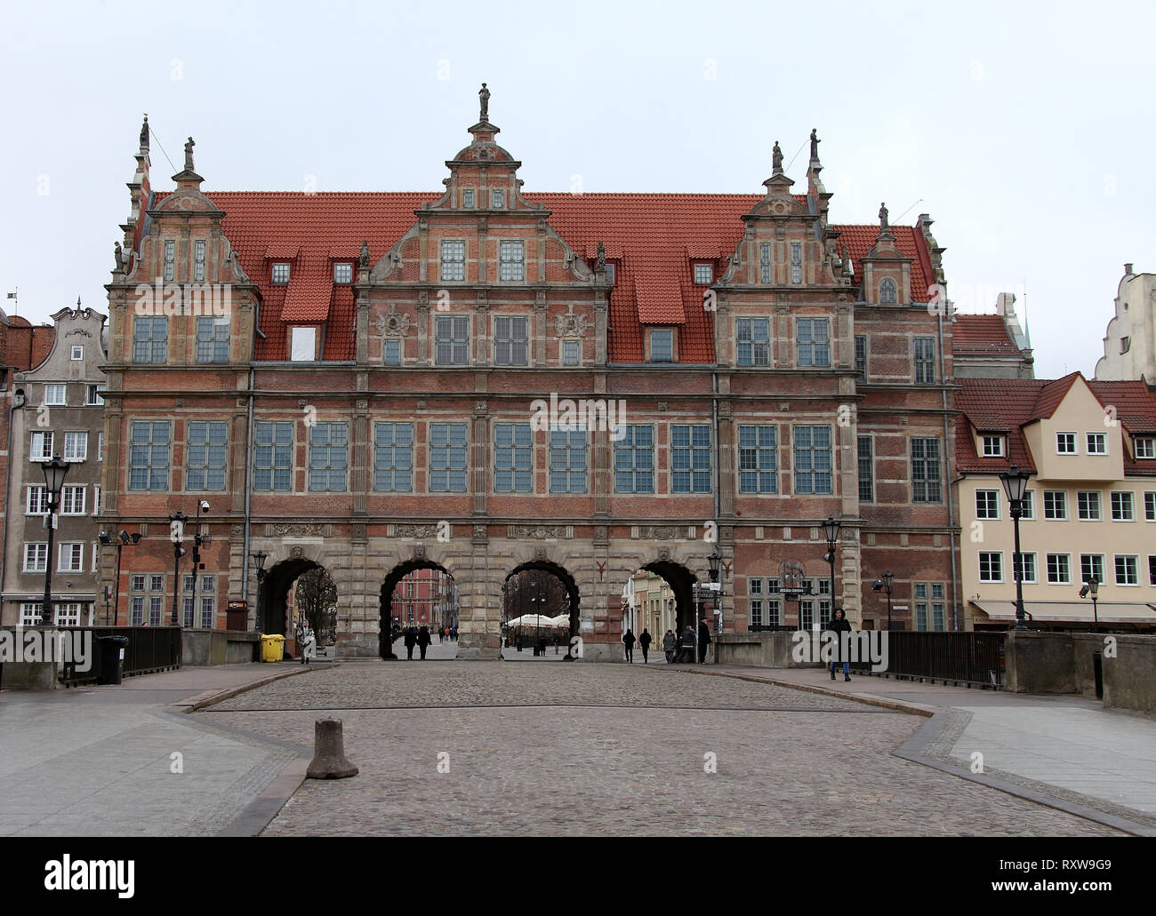 Green Gate Building à Gdansk Banque D'Images