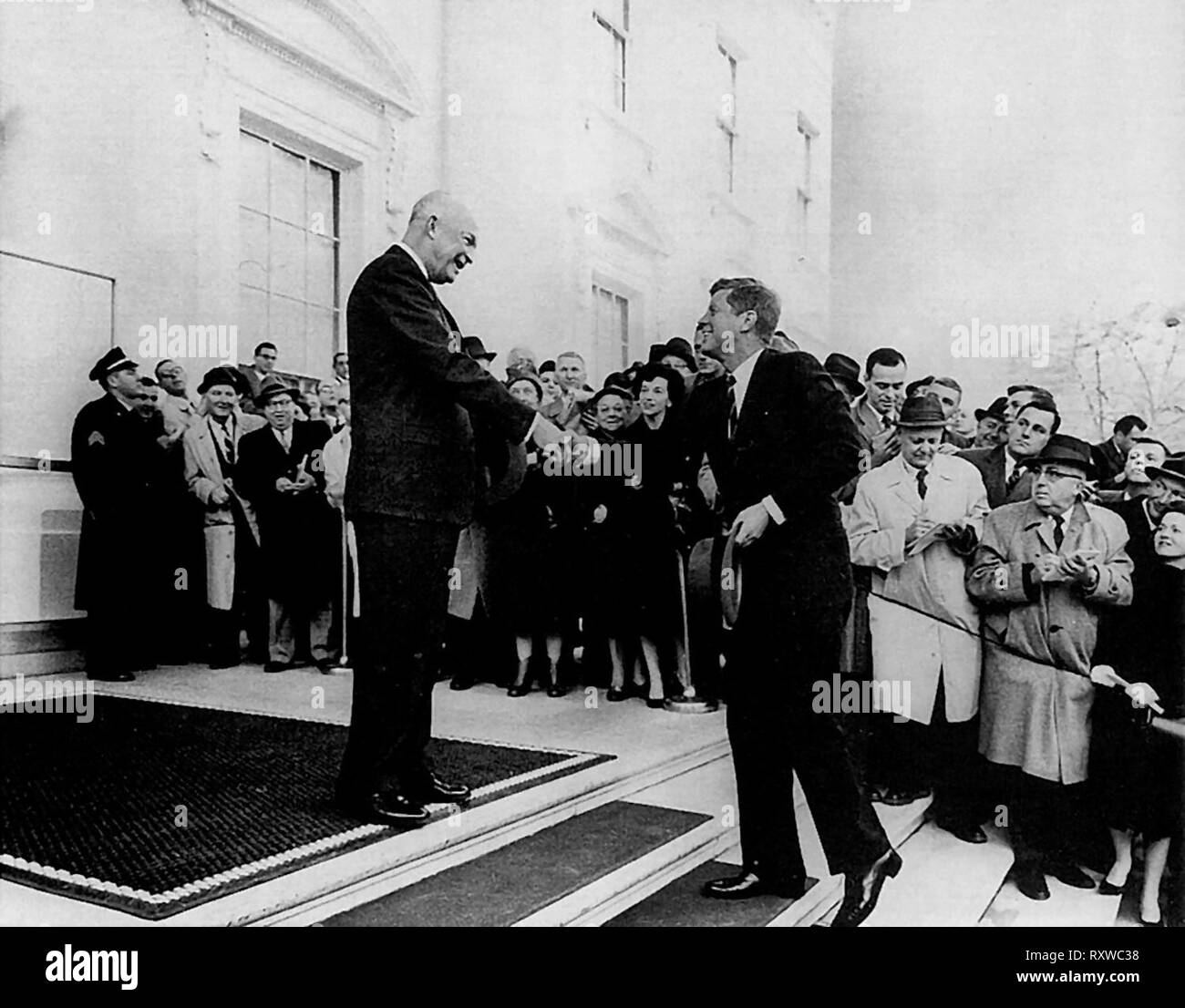Eisenhower et le président élu John Fitzgerald Kennedy - 6 décembre 1960 Banque D'Images