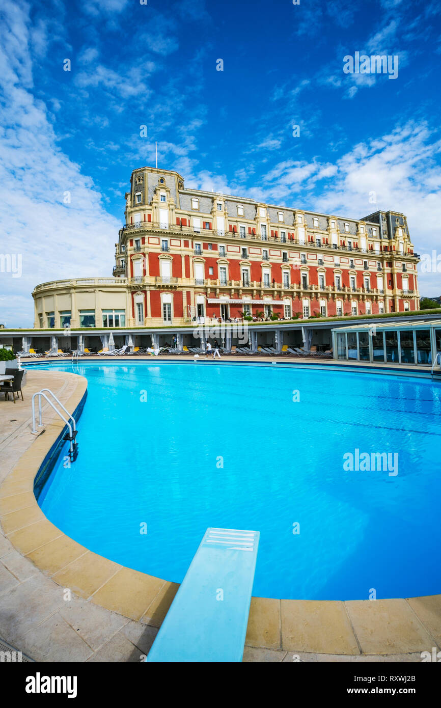 Hôtel du Palais. Biarritz. Département des Pyrénées Atlantique. Région Aquitaine. Labort (Labourd). Pays Basque . France Banque D'Images