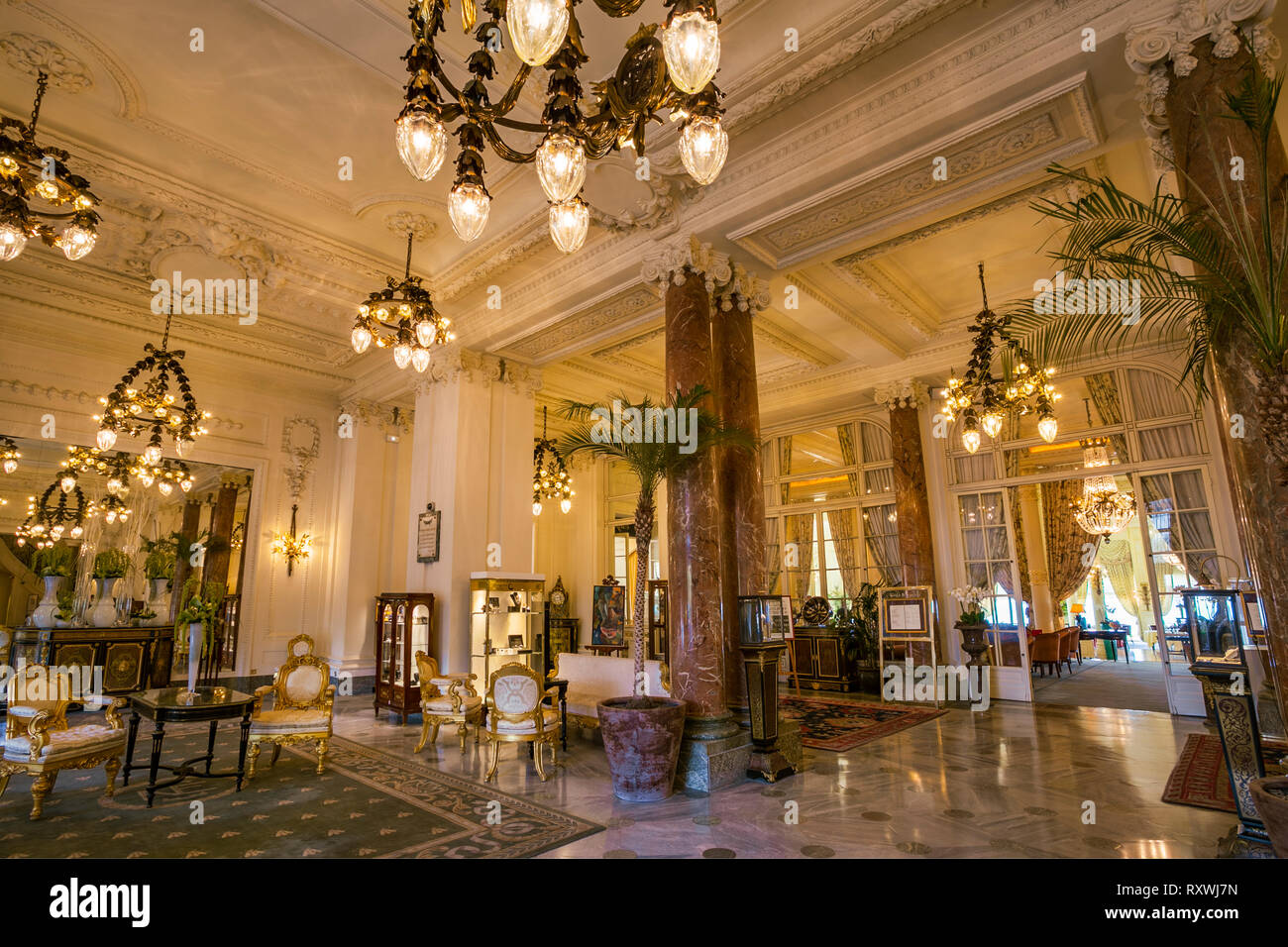 Hôtel du Palais. Biarritz. Département des Pyrénées Atlantique. Région Aquitaine. Labort (Labourd). Pays Basque . France Banque D'Images