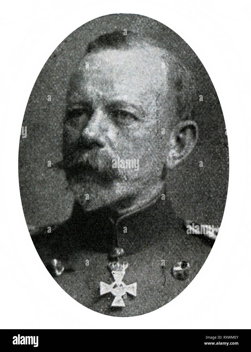 Friedrich Bertram Sixt von Armin (1851 - 1936), général allemand qui a participé à la guerre de 1870 et la Première Guerre mondiale. Dans le cadre de cette dernière, il a participé à de nombreuses batailles sur le front de l'Ouest, y compris la bataille de Passchendaele et la Lys. Banque D'Images