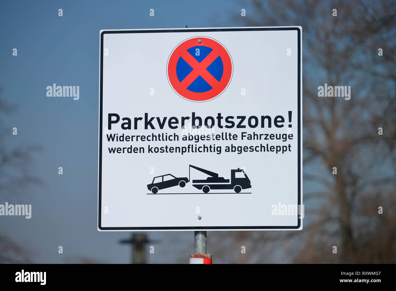 Parkverbot, Wilmersdorf, Berlin, Deutschland Banque D'Images