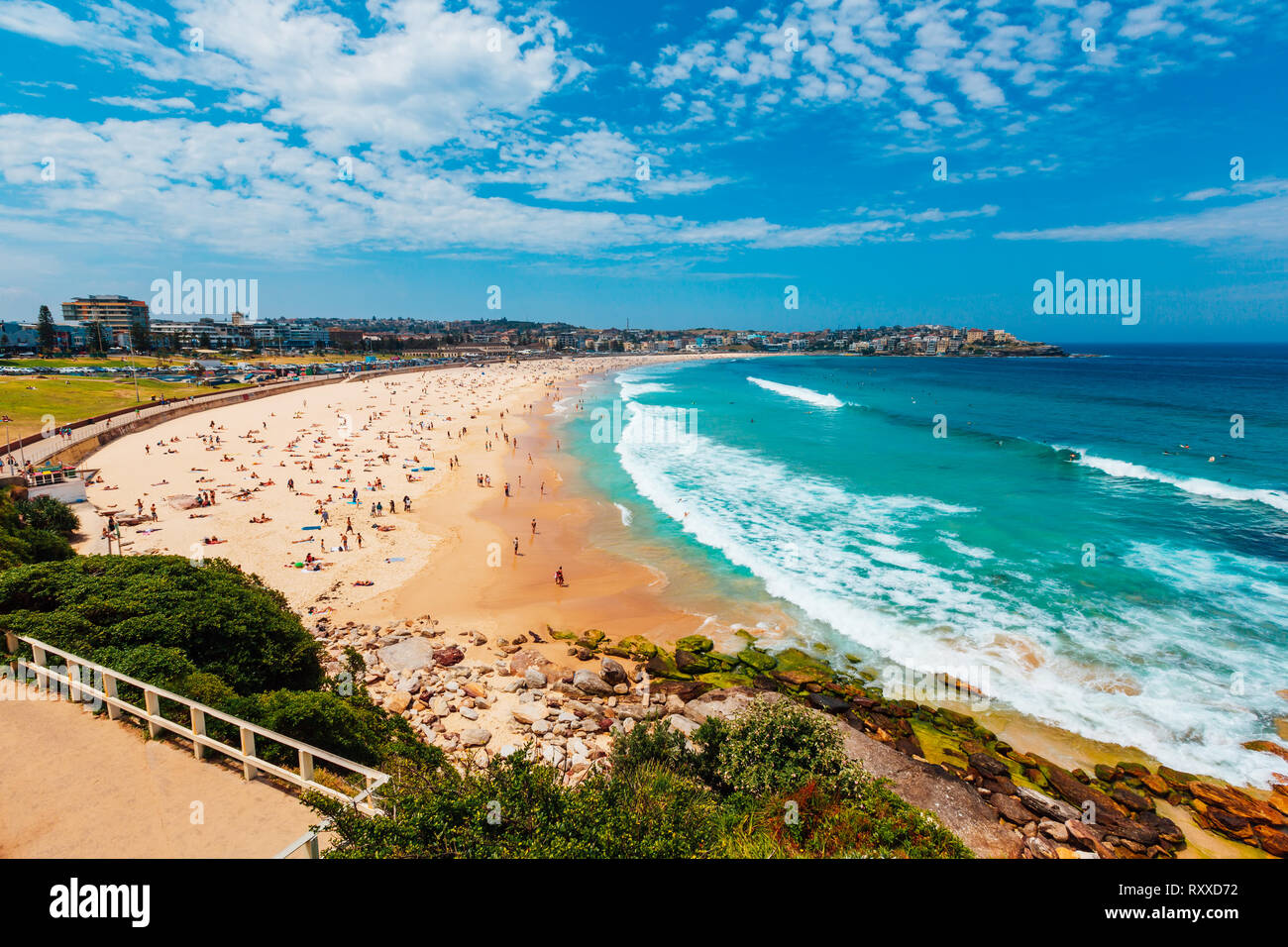 La plage de Bondi à Sydney, New South Wales, Australie Banque D'Images