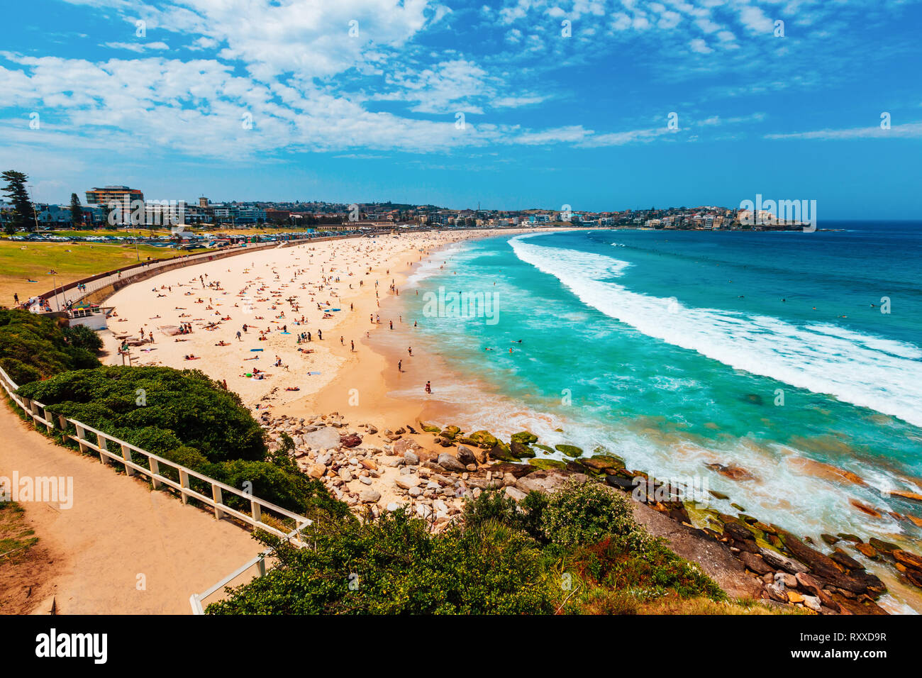La plage de Bondi à Sydney, New South Wales, Australie Banque D'Images