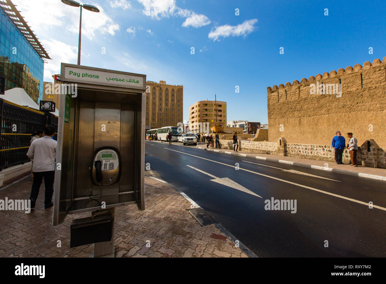 La vie quotidienne de la population locale dans la ville de Dubaï Banque D'Images