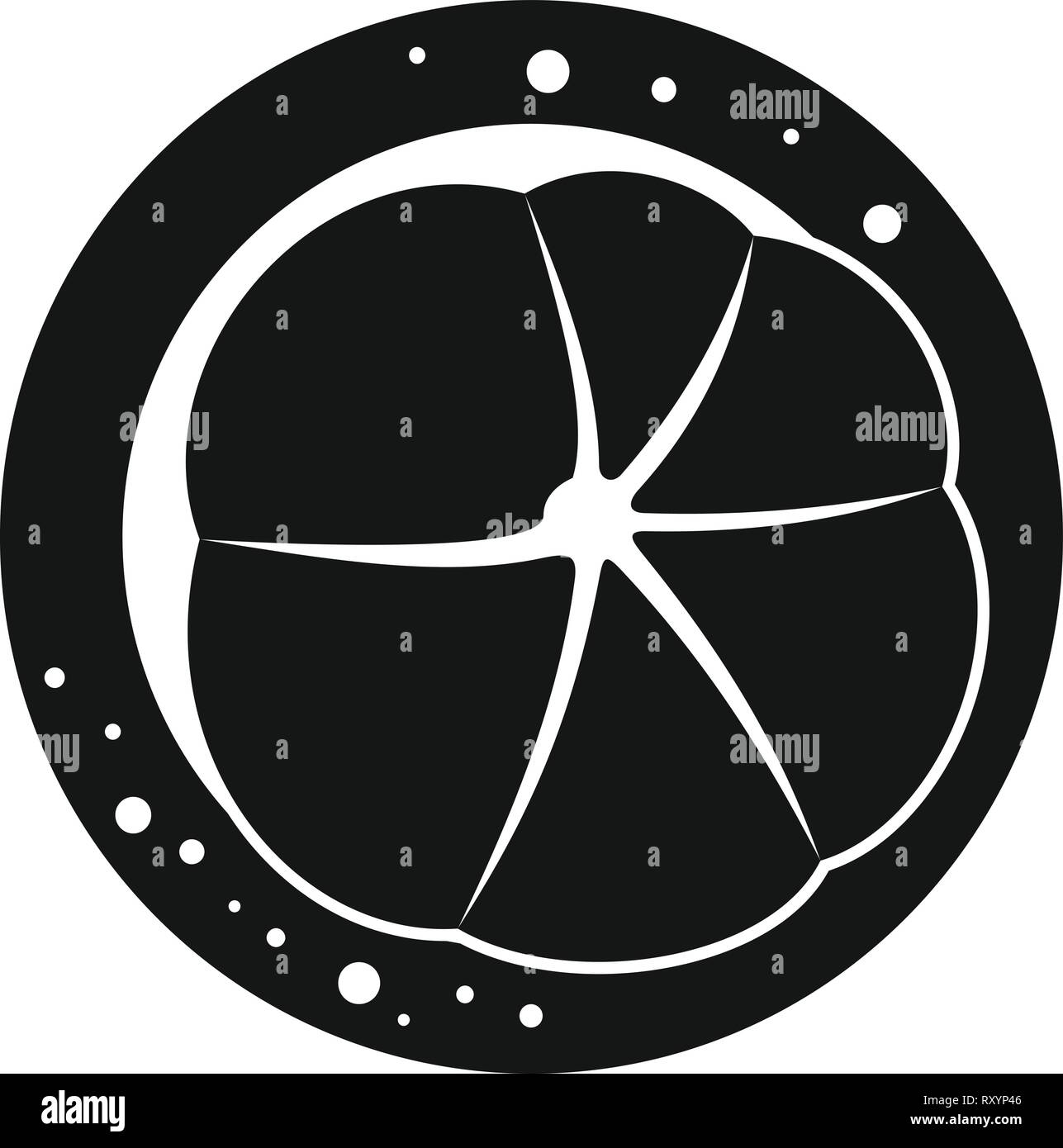 Vue de dessus l'icône du mangoustan. Simple illustration de mangoustan Vue de dessus l'icône vecteur pour la conception web isolé sur fond blanc Illustration de Vecteur