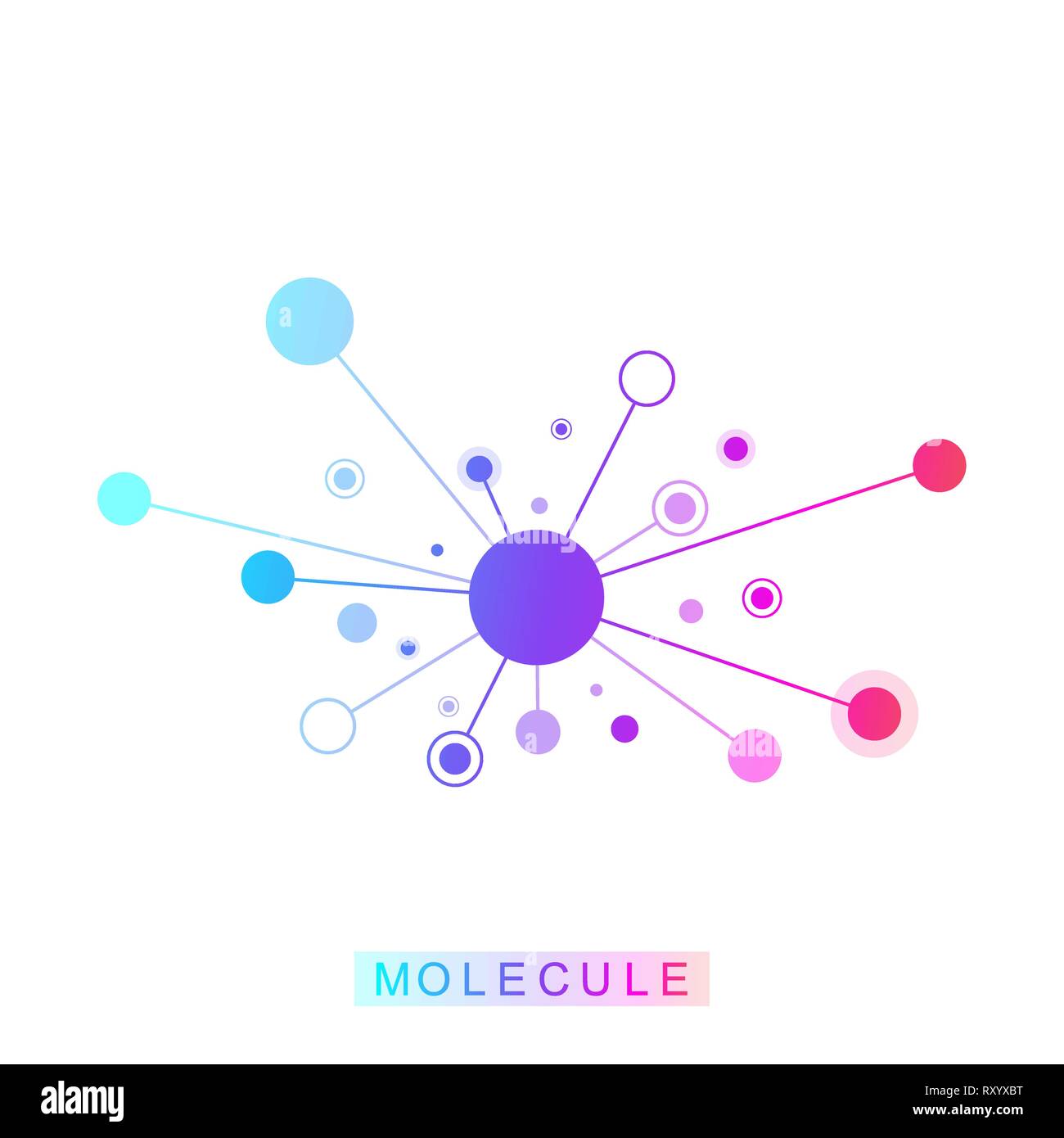 Logo Icône molécule modèle génétique sciences logotype, DNA helix. L'analyse génétique, la recherche de l'ADN code biotech, molécules. Génome de la biotechnologie Illustration de Vecteur