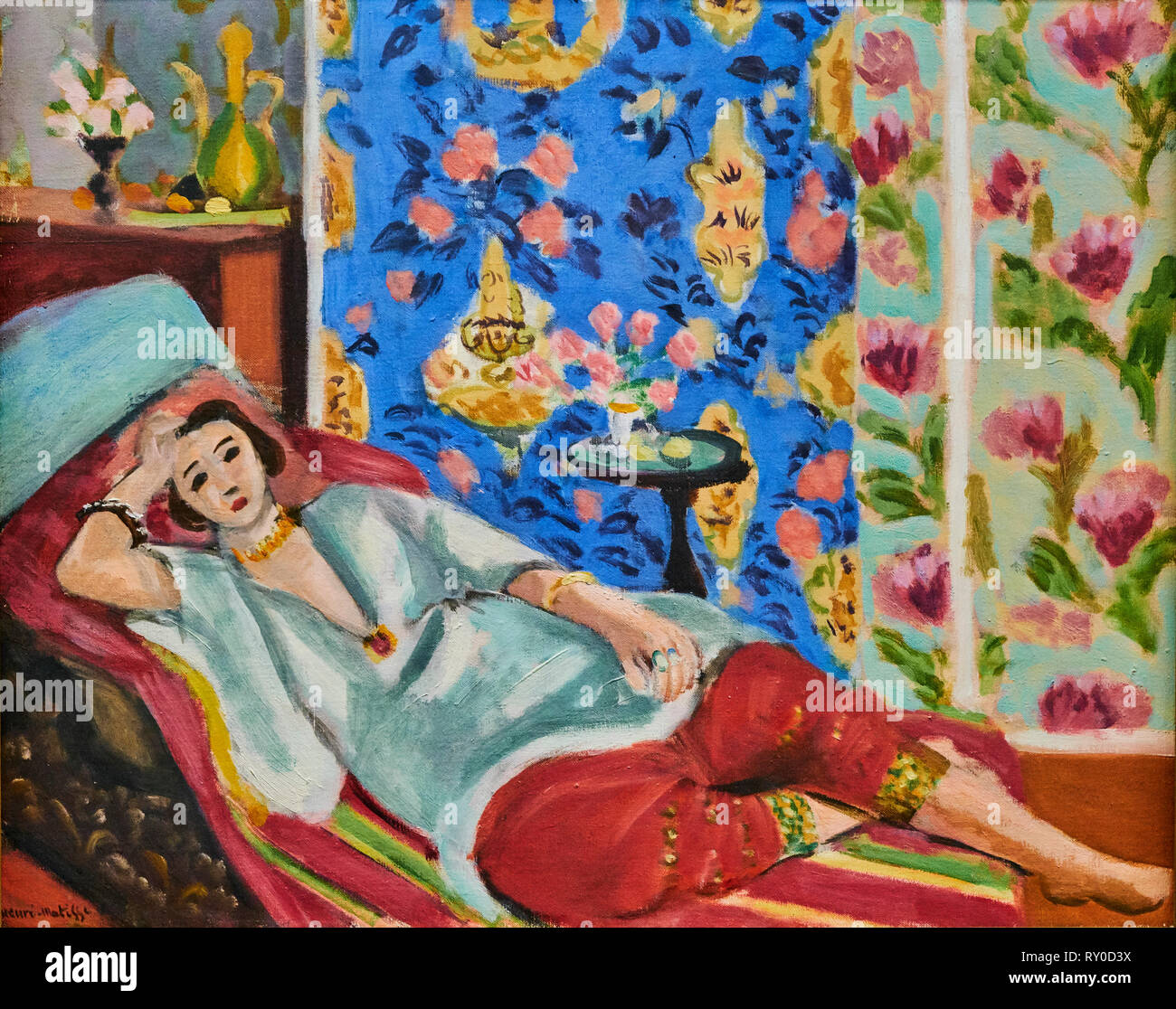 France, Paris, les Tuileries, le musée de l'Orangerie, l'Odalisque à la culotte rouge par Henri Matisse, 1924 Banque D'Images