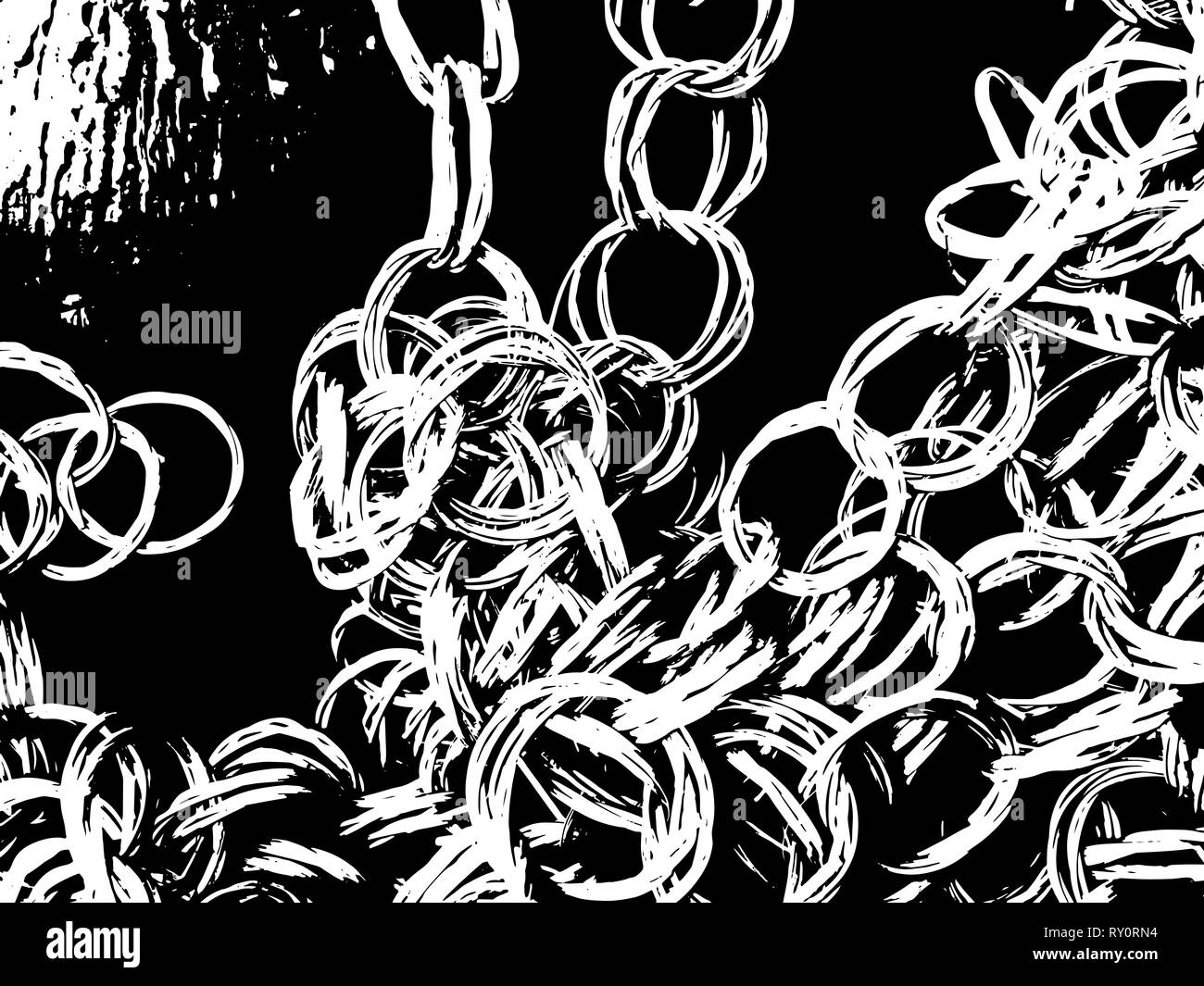 Grunge fond de la chaîne. Vector illustration. Illustration de Vecteur Grunge fond de la chaîne. Vector illustration. Illustration de Vecteur