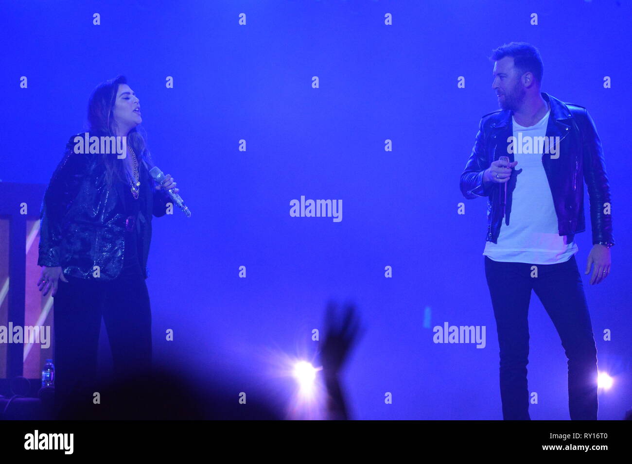 Glasgow, Royaume-Uni. 10 mars 2019. Lady Antebellum effectue au pays à l'autre Fête de la musique à l'Hydro Arena de Glasgow. Crédit : Colin Fisher/Alamy Live News Banque D'Images