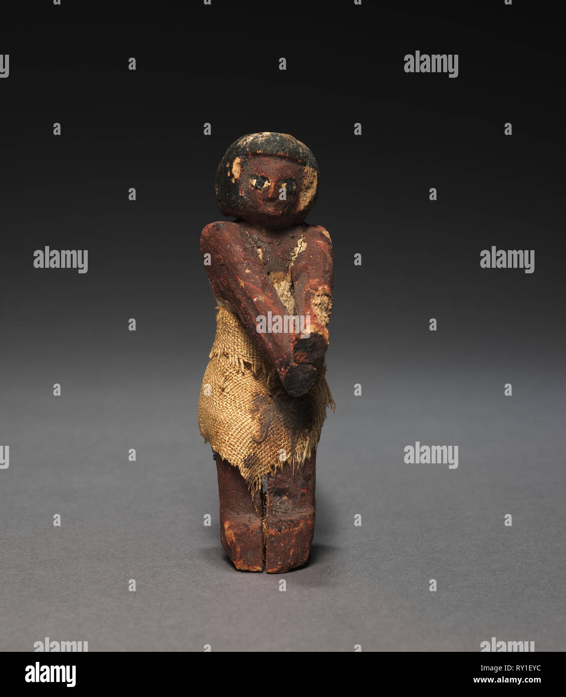Modèle assis Marin, c. 2000-1000 BC. L'Égypte, l'Empire du milieu, fin 11 (dynastie 2040-1980 av. J.-C.) jusqu'au début 12 (C.-B. 1980-1951 Dynastie). Sycamore fig peinte ; moyenne : 11 cm (4 5/16 in Banque D'Images