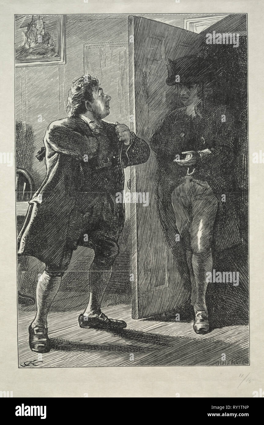 Une maison de l'acteur, 1867. Charles Samuel Keene (britannique, 1823-1891). La gravure sur bois Banque D'Images