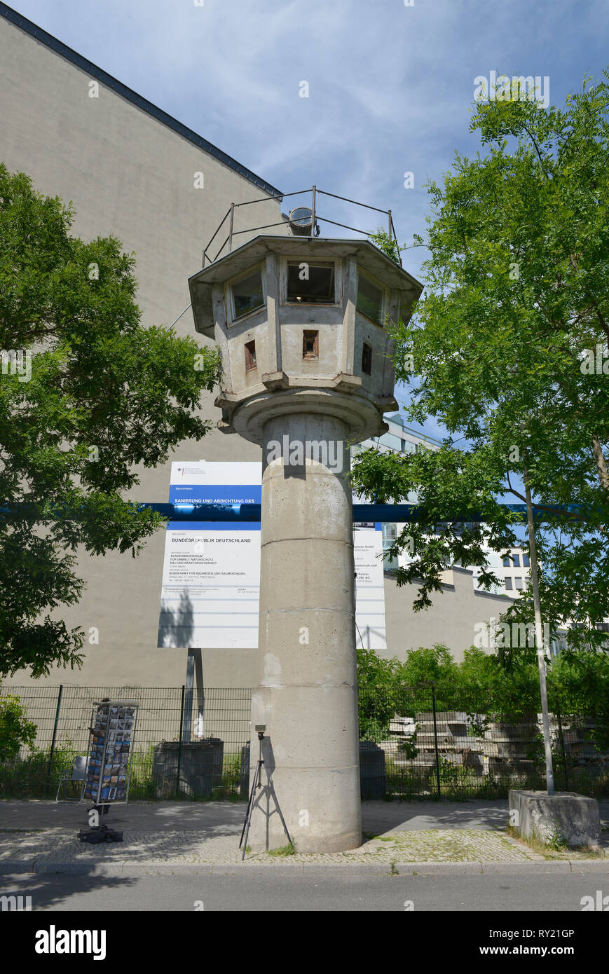 Mauerturm, rue Erna-Berger-Strasse, Mitte, Berlin, Deutschland Banque D'Images