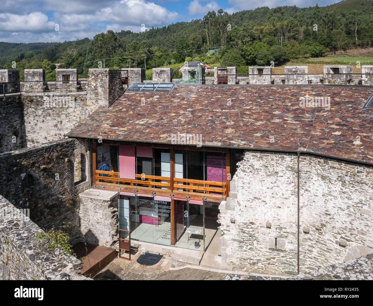 Château de Moeche, Galice Banque D'Images