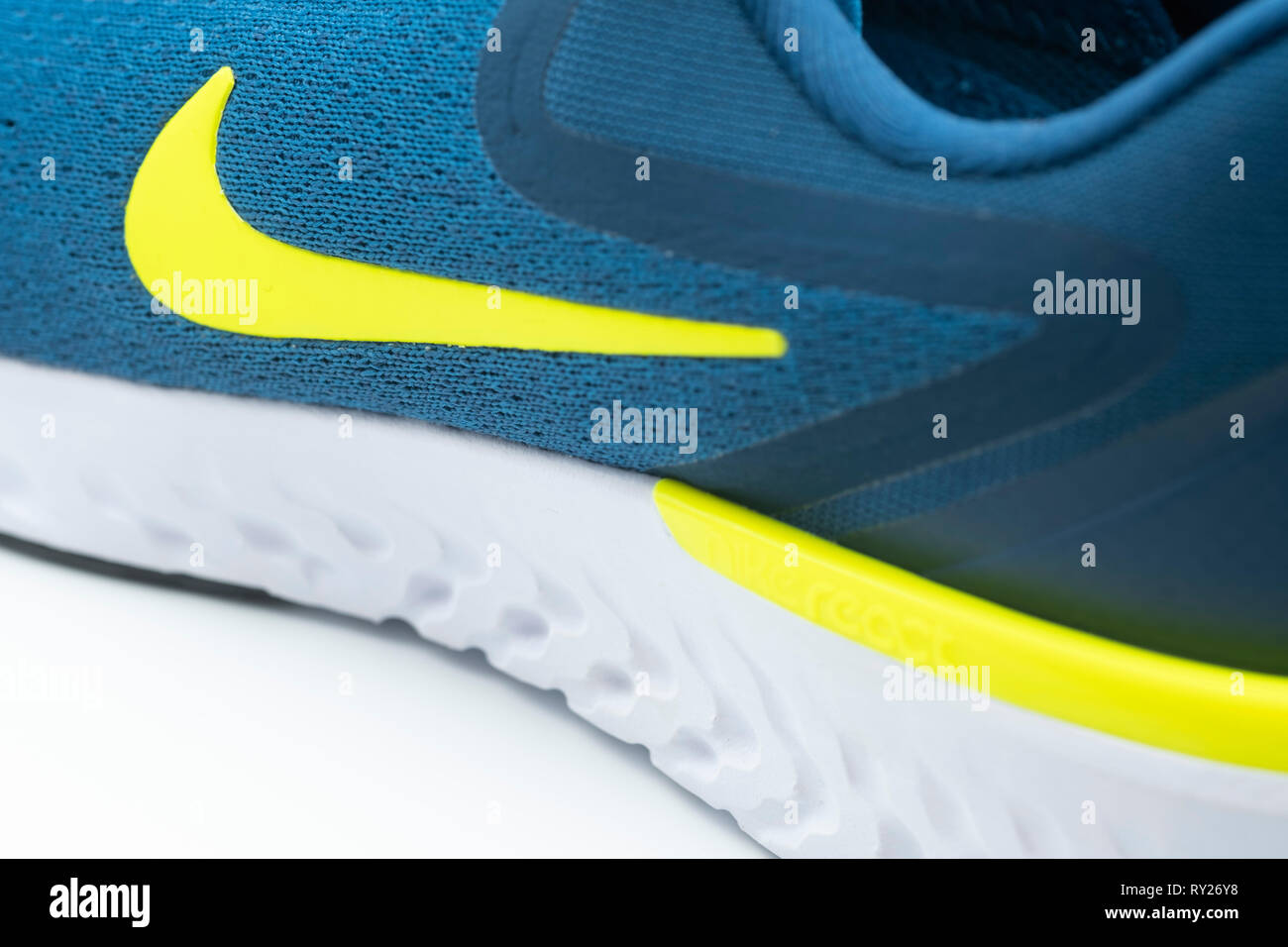 Semelle intermédiaire réagir Nike Tech Photo Stock - Alamy