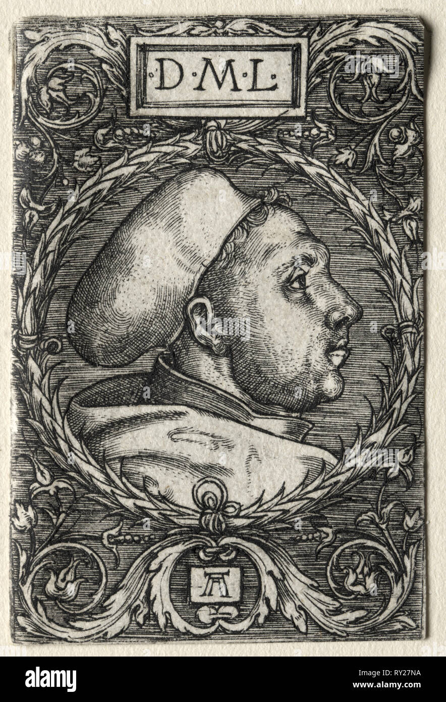 Martin Luther, ca. 1525. Albrecht, (Allemand), ch. 1480-1538). Gravure Banque D'Images