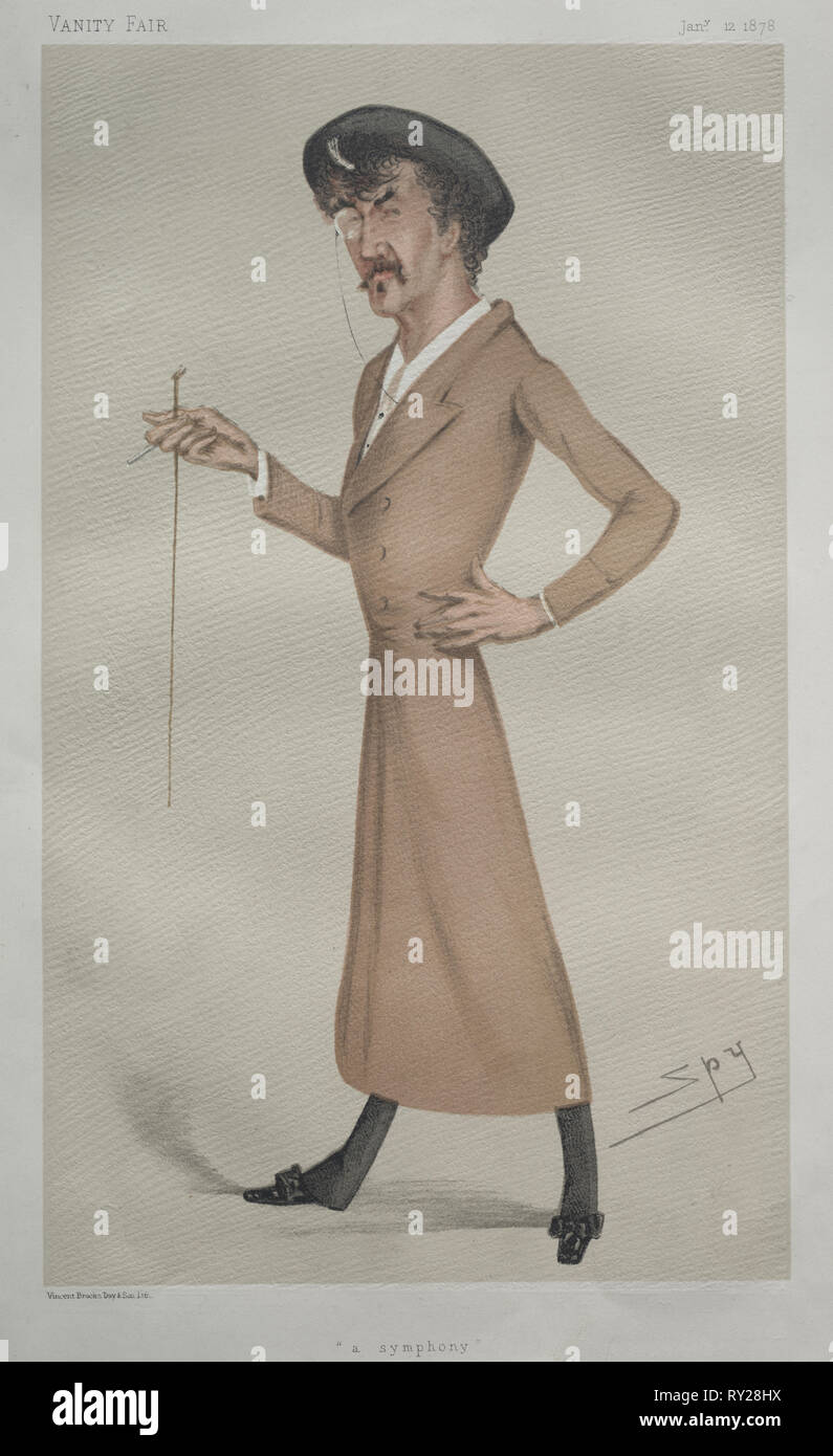 Une symphonie (Whistler), 1878. Leslie Matthieu (Spy) Ward (britannique, 1851-1922). Lithographie Banque D'Images