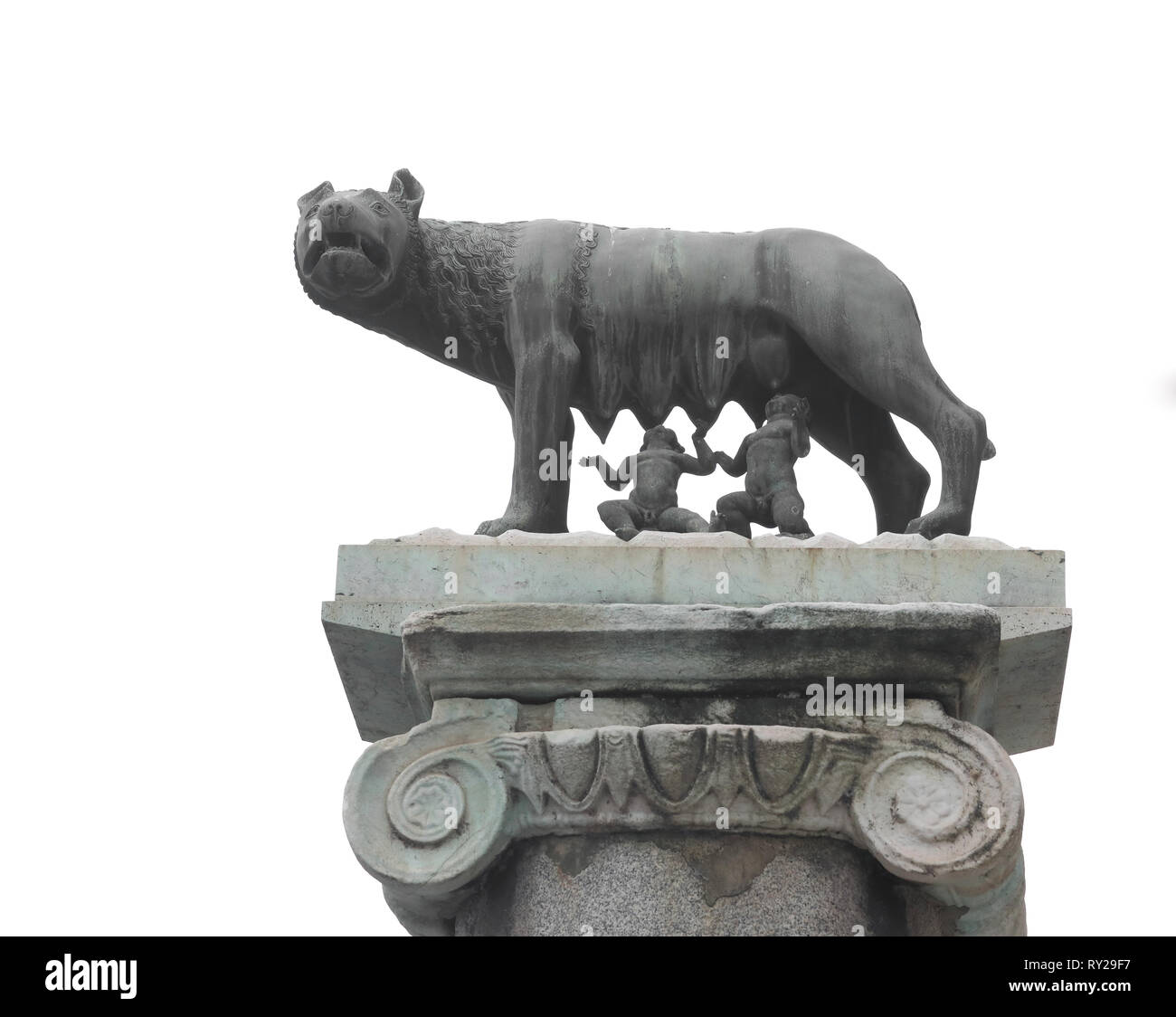 Musée Capitolin Loup est une sculpture en bronze est un symbole de Rome ...