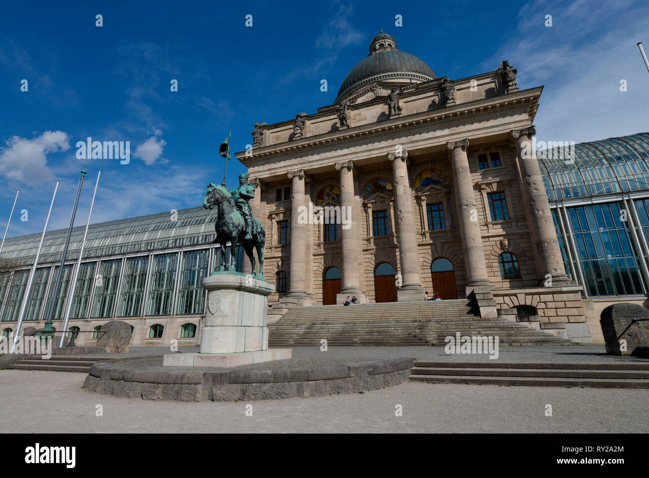 Bayerische Staatskanzlei, Franz-Josef-Strauss-Ring, Munich, Bayern, Deutschland Banque D'Images