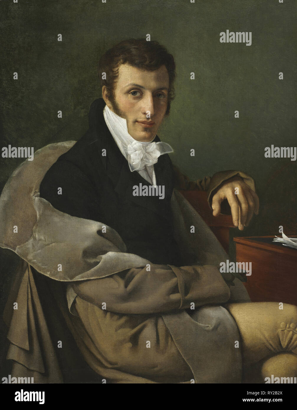 Autoportrait, c. 1812. Joseph Paelinck (Belge, 1781-1839). Huile sur toile encadrée ; : 114 x 94,5 x 7,5 cm (44 7/8 x 37 3/16 x 2 15/16 in.) ; sans encadrement : 89 x 69,3 cm (35 1/16 x 27 5/16 in Banque D'Images