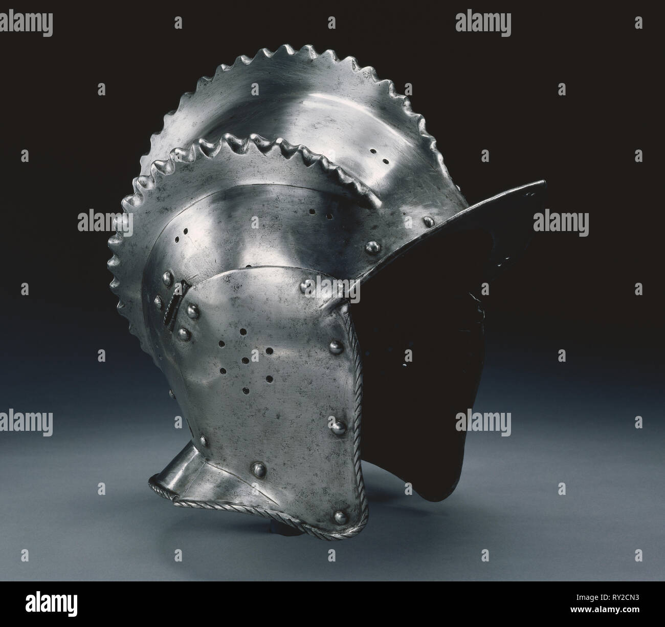 Les éléments d'une armure, ch. 1540-1570. Allemagne, 16ème siècle. Bandes de cuir, d'acier ; acier ; Acier et cuir Banque D'Images