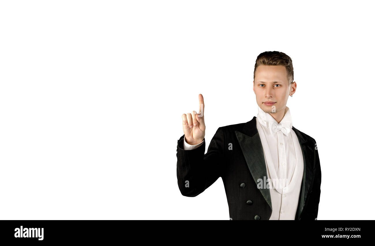 Image d'un bel homme portrait d'un jeune acteur Banque D'Images