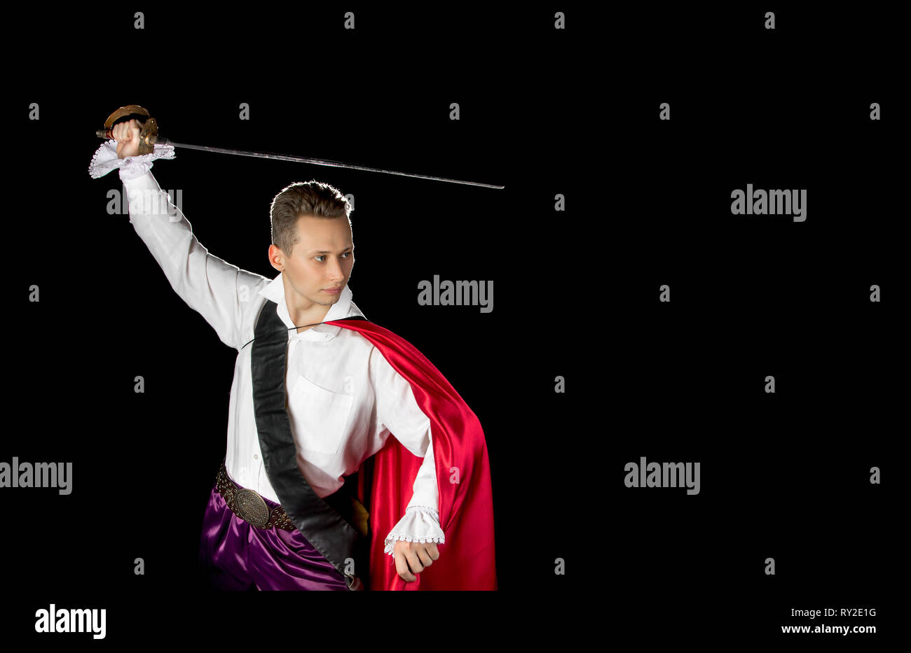 Image d'un bel homme portrait d'un jeune acteur Banque D'Images