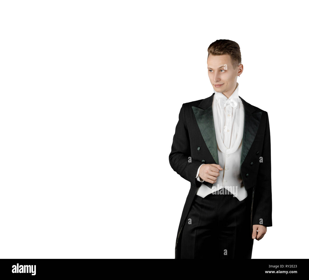 Image d'un bel homme portrait d'un jeune acteur Banque D'Images