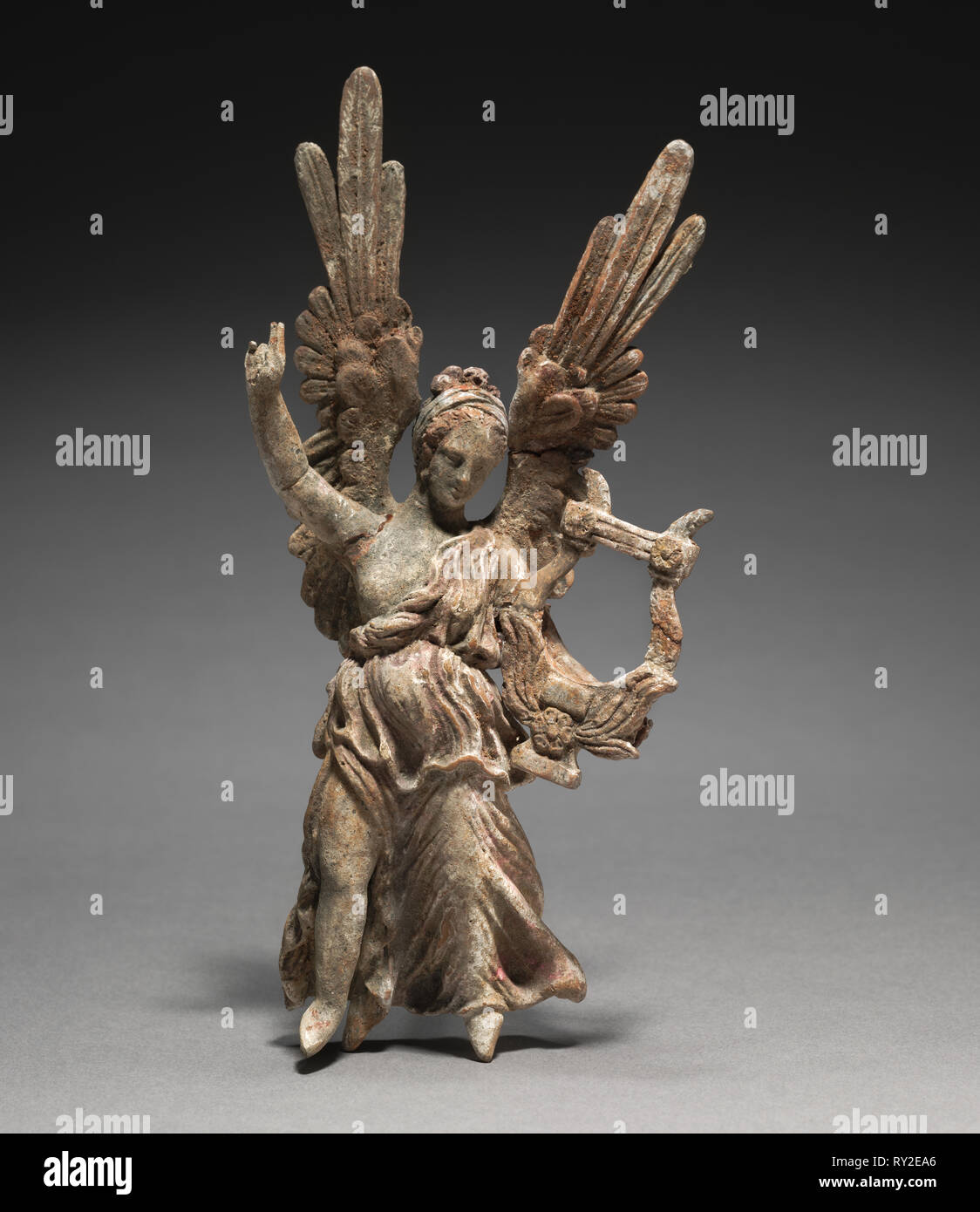 Du Prince, 3e-1er siècle av. La Grèce, Myrina, période hellénistique. Sols en terre cuite ; total : 16,9 cm (6 5/8 po Banque D'Images